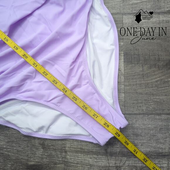 Suuksess Cross Front Halter One Piece Swimsuit Size M - Picture 3 of 4